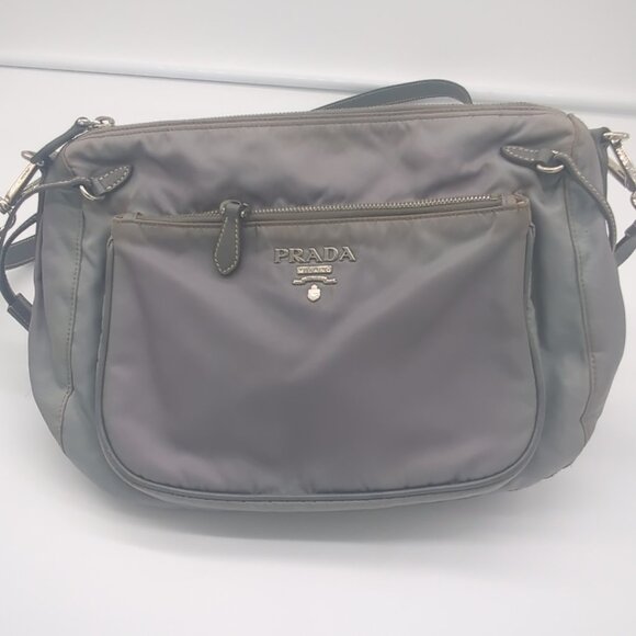 SOLD - Prada Saffiano Leather & Tessuto Nylon Crossbody. - Picture 2 of 8